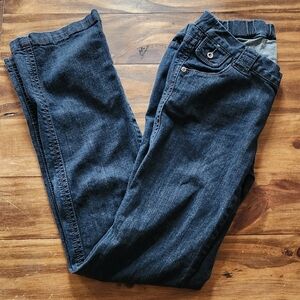 Thyme Maternity Like New Jeans Size S Tapered Elastic Waist Low Rise